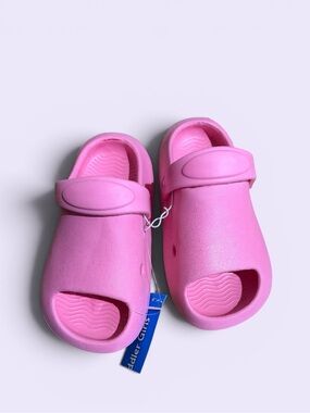 Girls Pink Glitter Foam Slides  (Size 9/10) - NWT